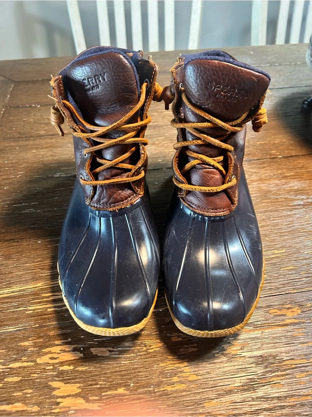 Sperry saltwater duck boots size 9